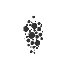 Bubble vector icon. Vector illustration