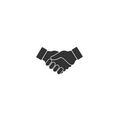 Business handshake icon. Vector illustration