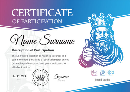 The Historical Reconstruction Achievement Certificate