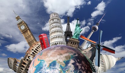 World travel landmarks © Tupungato