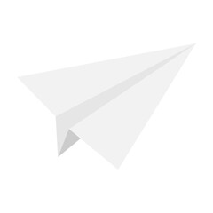 Vector illustration paper plane isolated on white background
