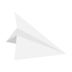Vector illustration paper plane isolated on white background