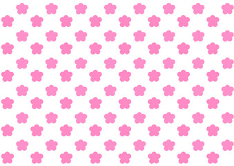ピンクのかわいいお花のパターン