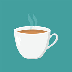 Cup of tea flat vector design