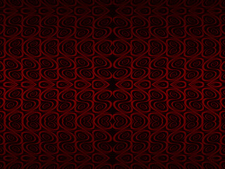 High contrast glossy red and black striped background. Abstract technology graphic banner design. Vector corporate background.