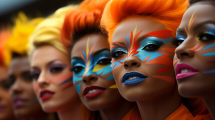 Diversity, expressing yourself through makeup in a creative way