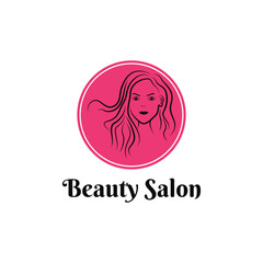 Beauty salon logo design creative idea