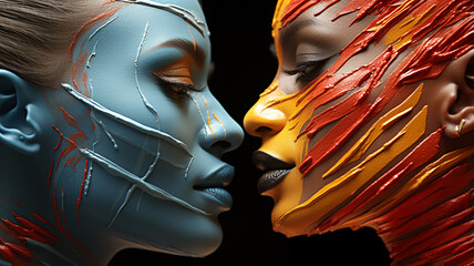 Diversity, expressing yourself through makeup in a creative way