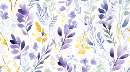 floral background watercolor. purple yellow