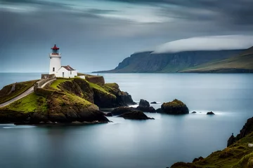 Rolgordijnen lighthouse on the island of island © azka
