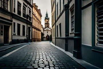 Obraz premium street in the old town