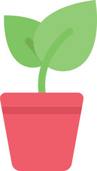 design vector image icons sprout pot