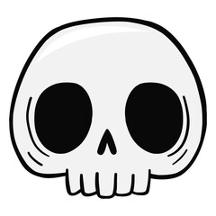 Fototapeta premium cute skull vector illustration