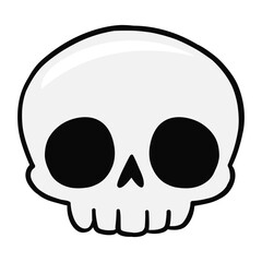 cute skull vector illustration