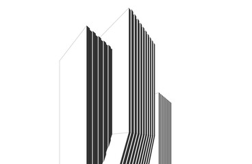 Architectural background vector 3d illustration