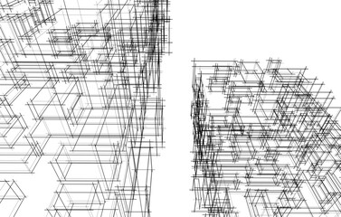 Fototapeta na wymiar Architectural background vector 3d illustration