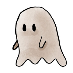 Cute doodle ghost, Halloween