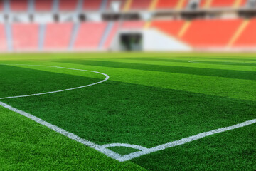 Empty football stadium - no people