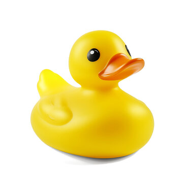 rubber duck isolated on white