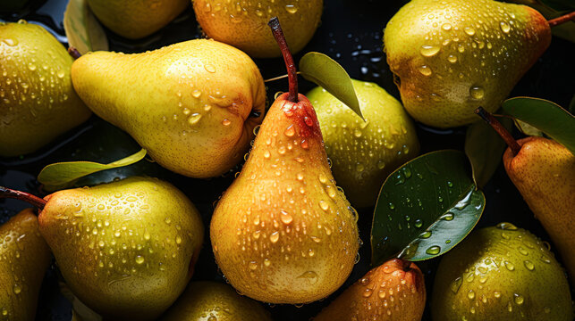 Basket of pear fruits HD wallpaper | Wallpaper Flare