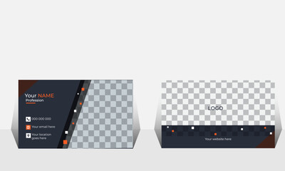 Modern & Creative, clean, unique business card design.