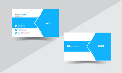 Modern & Creative, clean, unique business card design.