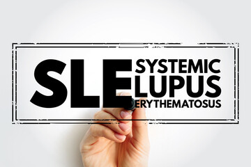 SLE Systemic Lupus Erythematosus - autoimmune disorder characterized by antibodies to nuclear and...