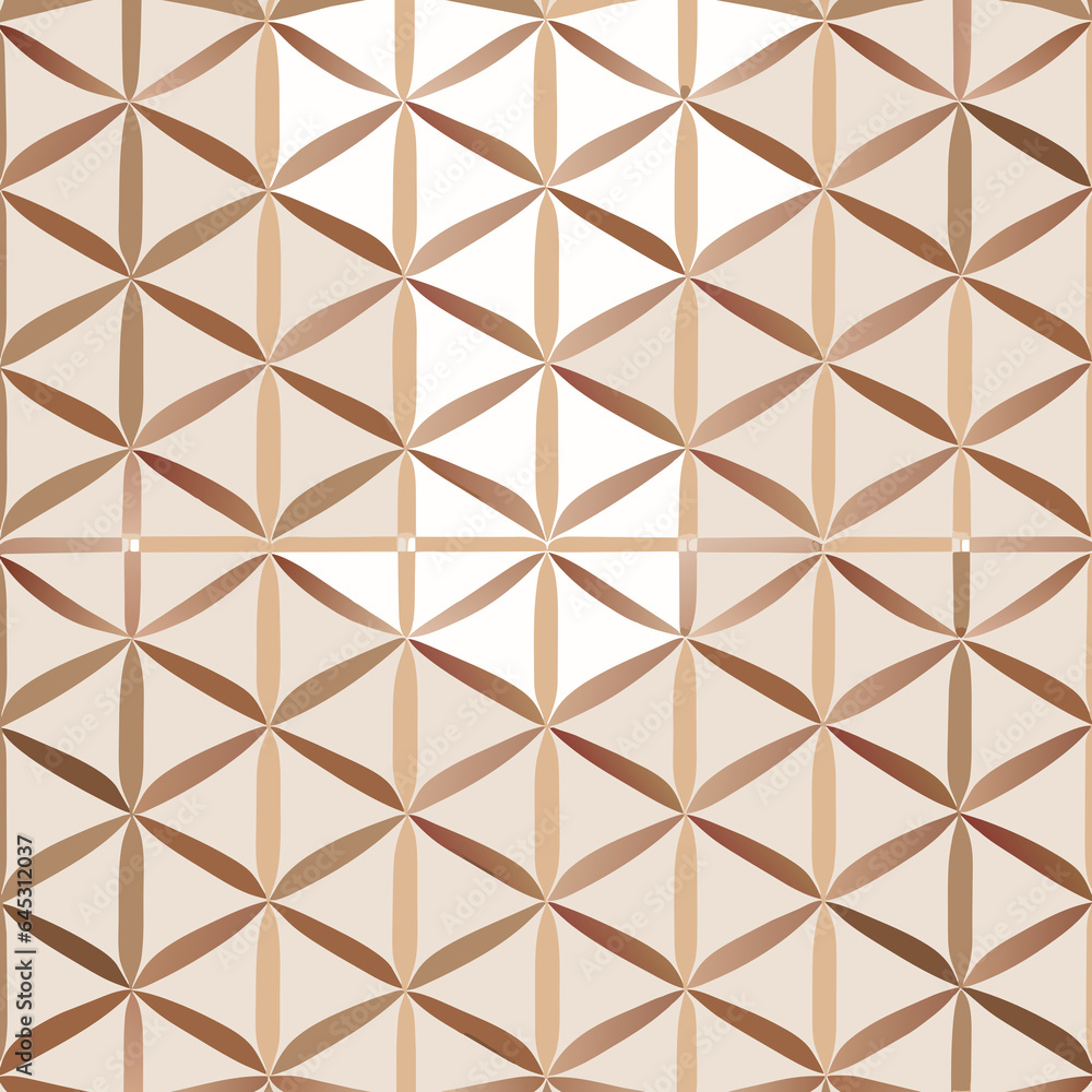Aufkleber seamless vector background. abstract geometric pattern with brown and beige elements