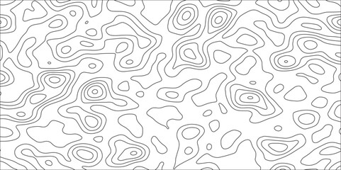 Retro topographic map.White wave paper curved reliefs abstract background .Modern design with White background with topographic wavy pattern design. Contour maps. Vector illustration.