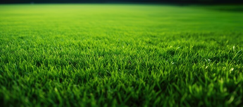 Large format background image of carefully manicured green lawn carpet.