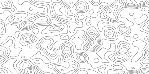 Retro topographic map.White wave paper curved reliefs abstract background .Modern design with White background with topographic wavy pattern design. Contour maps. Vector illustration.