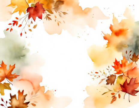 紅葉 落ち葉 カラフルな秋の葉っぱのフレーム背景  Autumn Leaves, Falling Leaves, Colorful Autumn Leaf Frame Background