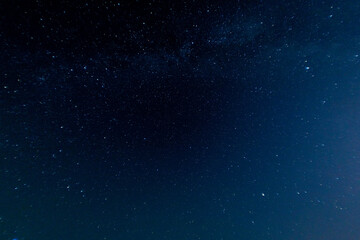 Fototapeta na wymiar starry night sky, constellations and milky way
