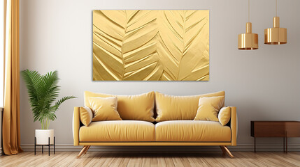 folhas tropicais  douradas ouro luxo 