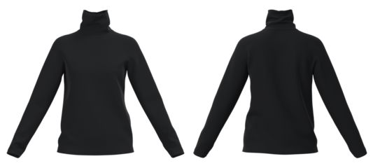 Long neck Sweater, female Sweater isolated