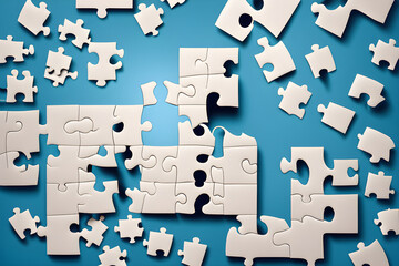 jigsaw puzzle pieces web page PPT wallpaper background powerpoint	