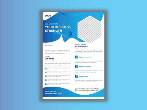 a bundle of2 templates of different colors a4 flyer template, modern business flyer template, abstract business flyer and creative design, IT company flyer and editable vector template design.	