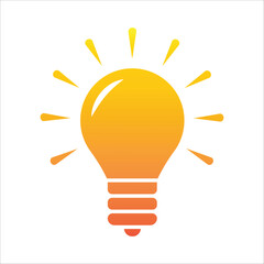 Plight bulb icon simple design art eps 10