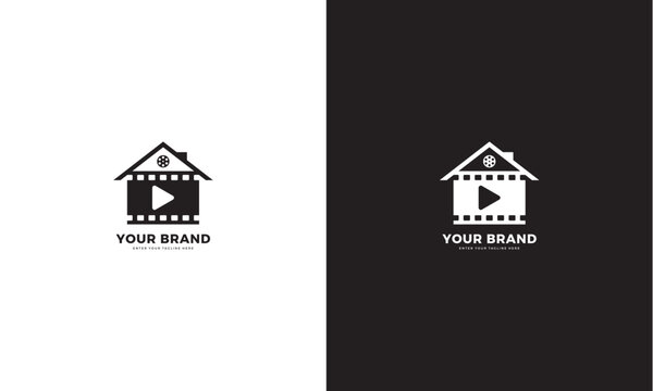production house logo, vector graphic design