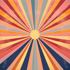 Obraz premium sunbeam design graphic art ray sunlight sun sunny light minimalist. Generative AI.