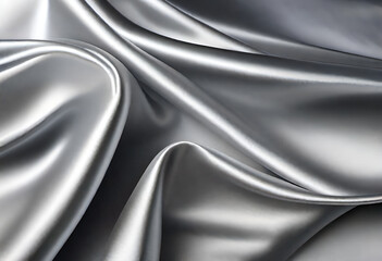 silver silk fabric in minimal style background wallpaper