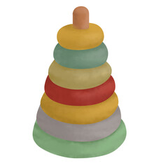 Kid Toy Ring Stack