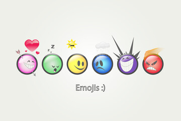 Emojis - check your mood today 
