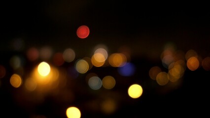 Fireworks on New Years Eve Night Bokeh