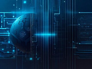 Technology Illustration Abstract Back ground 