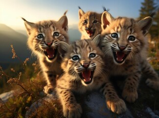 A group of lynxes