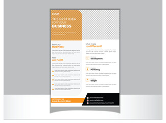 Business Flyer Brochure Template Design, abstract business flyer, vector template design. Brochure design, cover, annual report, poster, .