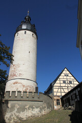 Naklejka premium Watchman tower of Altenburg Castle in Altenburg, Thuringia, Germany