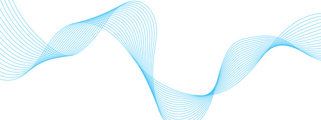 Fototapeta premium Abstract colorful glowing wave lines background. Digital frequency track equalizer. Abstract frequency sound wave lines and technology curve lines background.