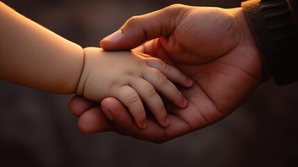 parent and child hands